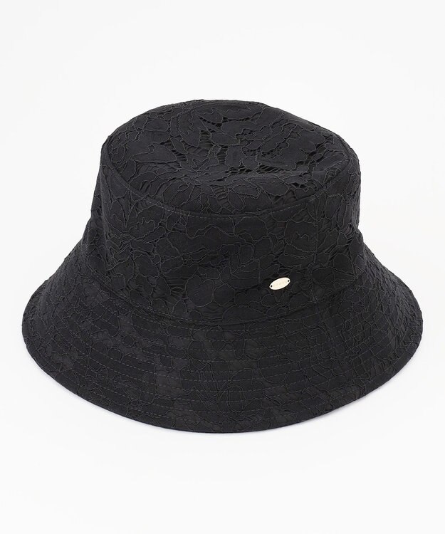 TOCCA 【リバーシブル・洗える】INSIDE LACE BUCKET HAT バケットハット ブラック系