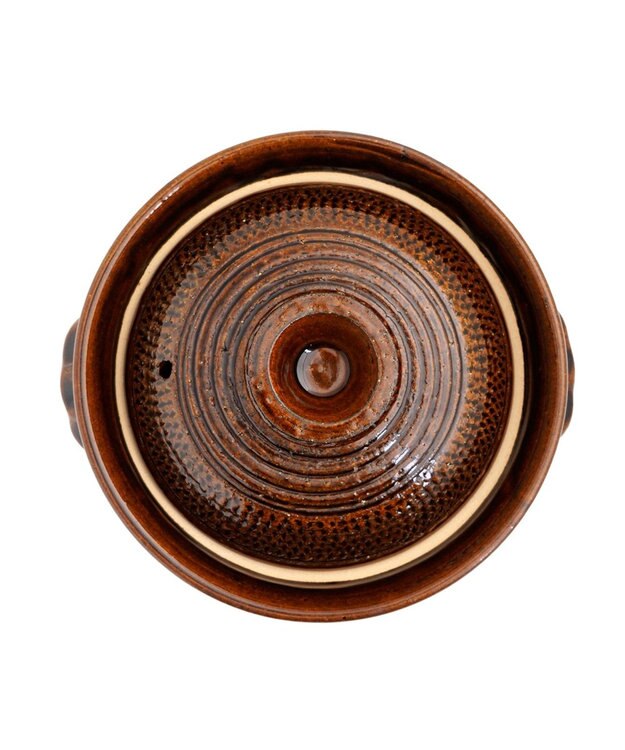 たち吉 【たち吉】伊賀飛びカンナごはん鍋（飴釉）〈１個〉伊賀焼 ブラック