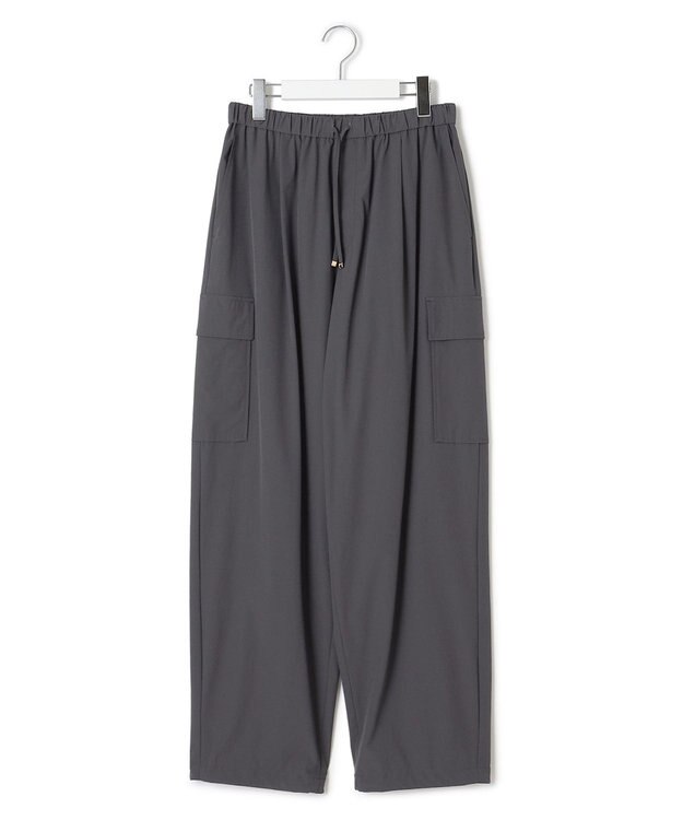 23区 【撥水加工/洗える】ナイロン2WAYストレッチ パラシュート パンツ グレー系