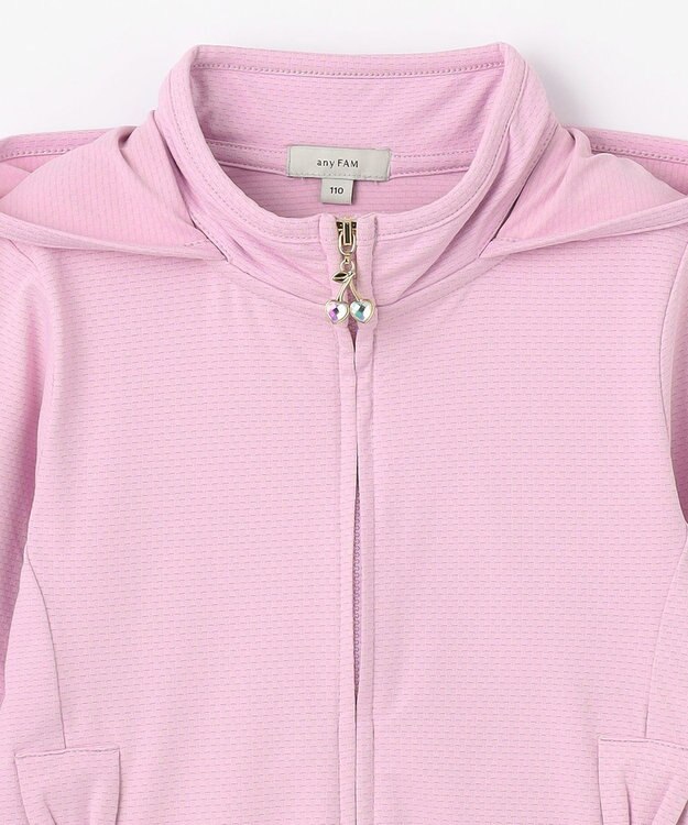 ANY KIDS UVカット リボンパーカー ラベンダー