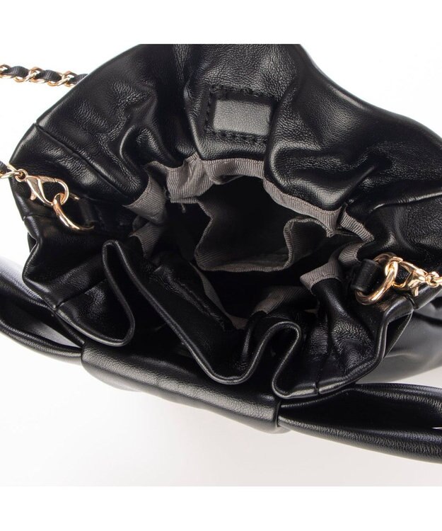 UNBILLION カカトゥ kakatoo / リボンチェーンショルダー ブラック