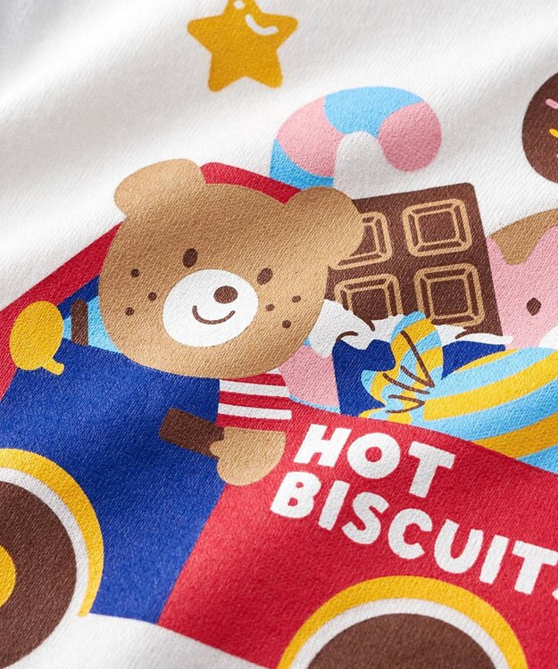 MIKI HOUSE HOT BISCUITS 【80-120cm】 ビーンズ×お菓子シリーズ 天竺素材半袖Tシャツ マルチカラー