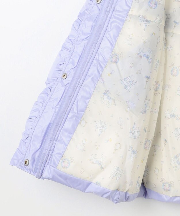 ANY KIDS 【洗濯機OK】中綿 Aライン コート サックスブルー