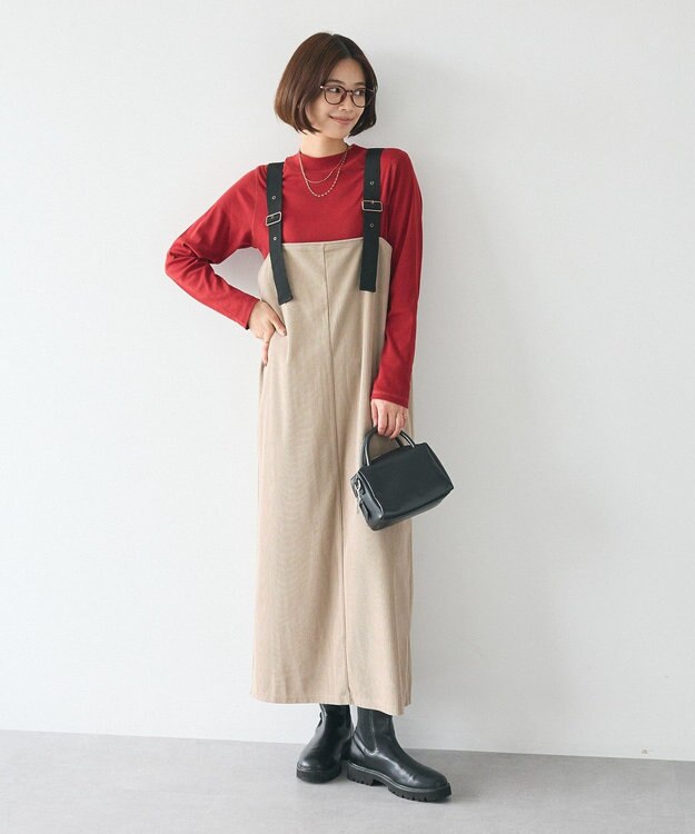 CRAFT STANDARD BOUTIQUE スパンフライスハイネックTEE Dark Red