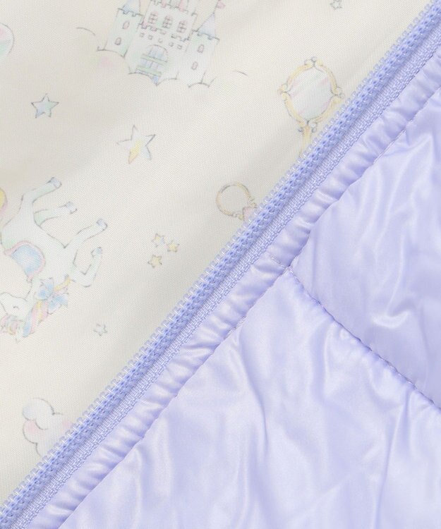 ANY KIDS 【洗濯機OK】中綿 Aライン コート サックスブルー