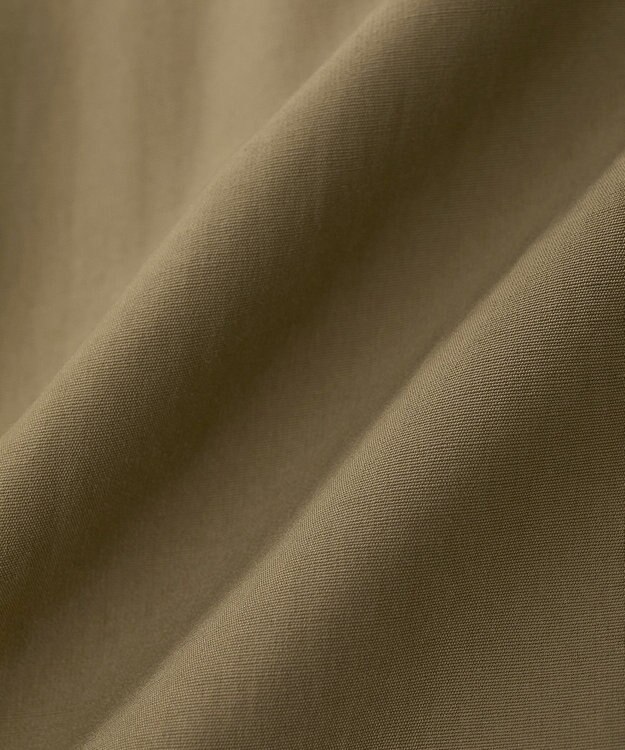 YECCA VECCA バックギャザーロングシャツ Dark Beige