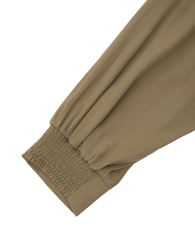 YECCA VECCA バックギャザーロングシャツ Dark Beige