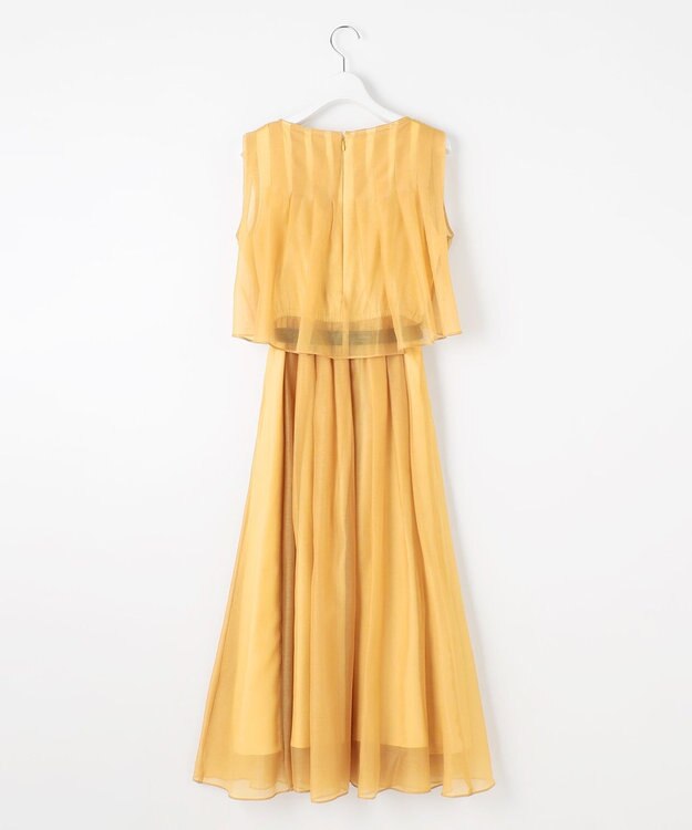 23区 【APPLAUDIR】グロッシーオーガンザ ドレス イエロー系