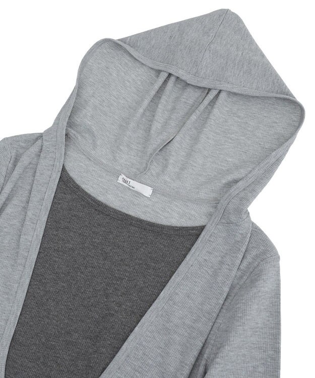 CRAFT STANDARD BOUTIQUE レイヤード風フード付きプルオーバー Gray
