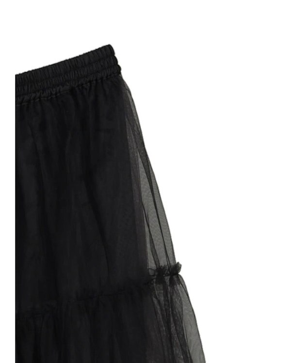 earth music&ecology マルチｗａｙチュールスカート Black