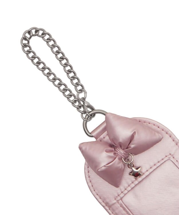 WEGO 【痛バ＆推し活グッズ】リボンクッションロングフォトケースキーホルダー ライトピンク