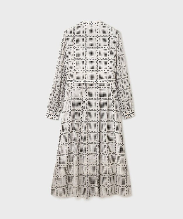 GRACE CONTINENTAL チェーンチェックプリントワンピース キナリ