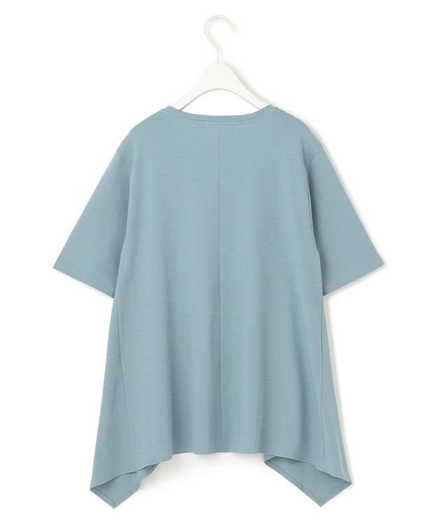 ICB L 【接触冷感・洗える】グレースジャージー デザインプルオーバー カデットブルー系