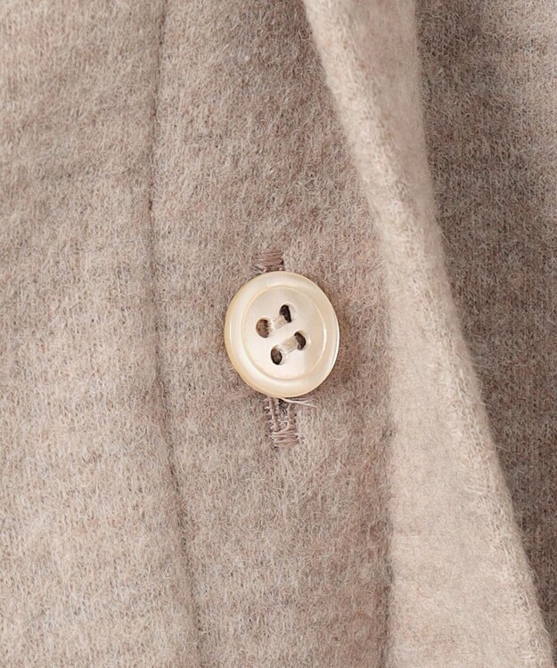 BEIGE， MONTAIGNE / ウールオーバーサイズシャツ Top Taupe