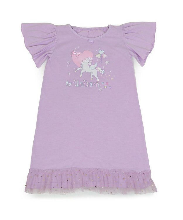 Mother garden マザーガーデン フリル袖 ワンピース Ｍ/L サイズ 100～120cm 120～140cm 《ユニコーン/野いちご》 ユニコーン