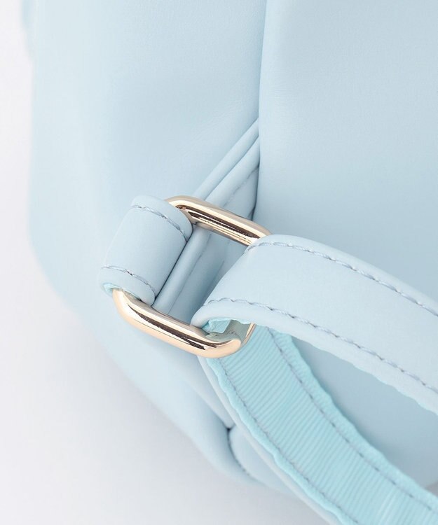 ANY KIDS リボン 合皮 リュックサック サックスブルー