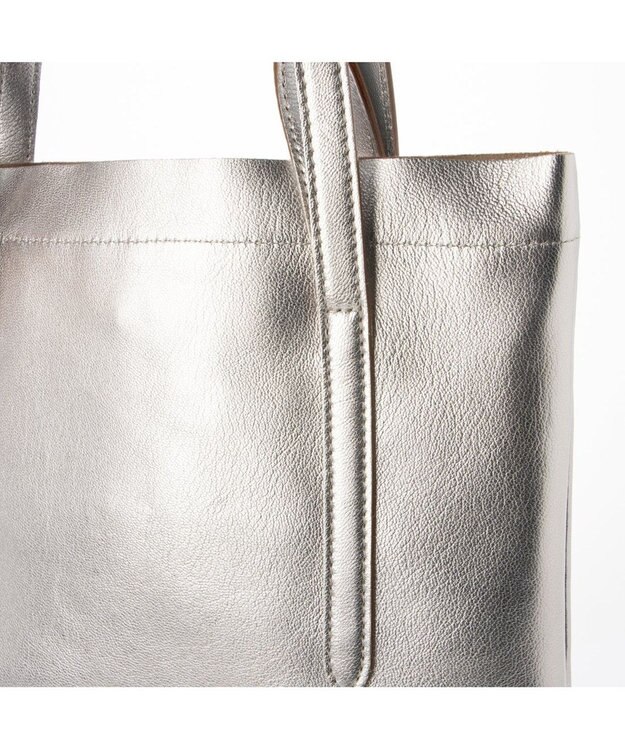 UNBILLION ペルケ perche / ゴートスムース2wayトートバッグ シルバー