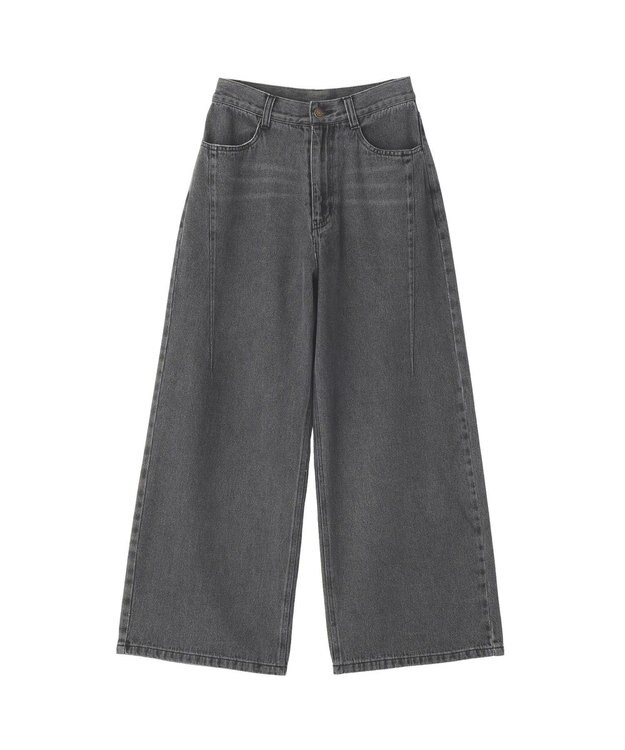 CRAFT STANDARD BOUTIQUE ストレートワイドデニムパンツ Gray