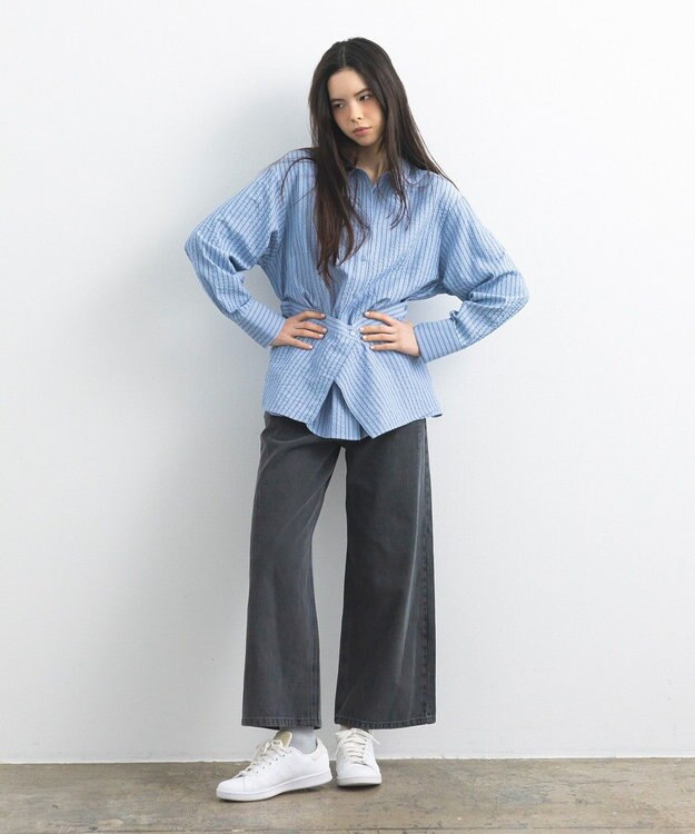 CRAFT STANDARD BOUTIQUE ストレートワイドデニムパンツ Gray