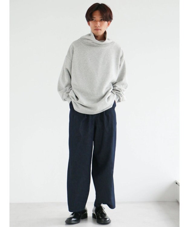 CRAFT STANDARD BOUTIQUE 【男女兼用】裏起毛タートルスウェット Gray Mixture