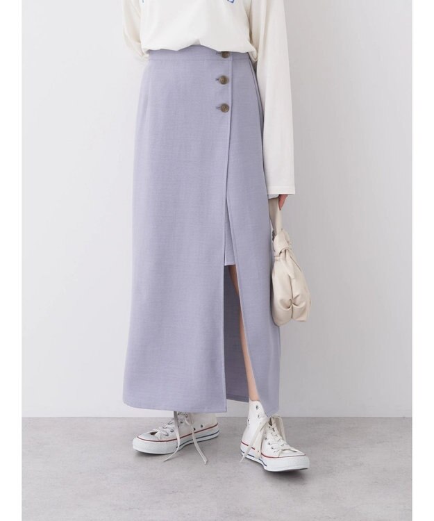 earth music&ecology ＳＥＴ２点　２ＷＡＹスカパン Grayish Blue