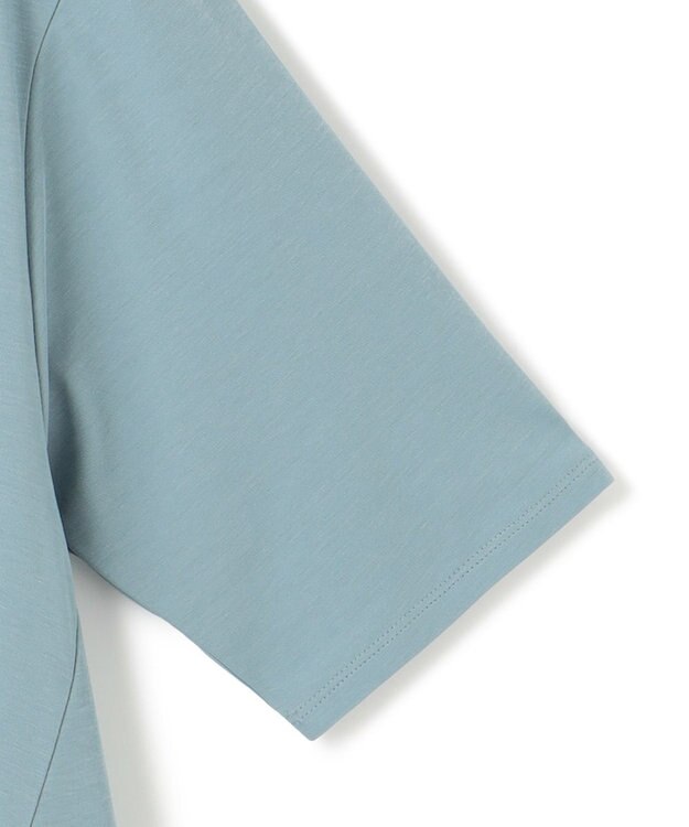 ICB L 【接触冷感・洗える】グレースジャージー デザインプルオーバー カデットブルー系