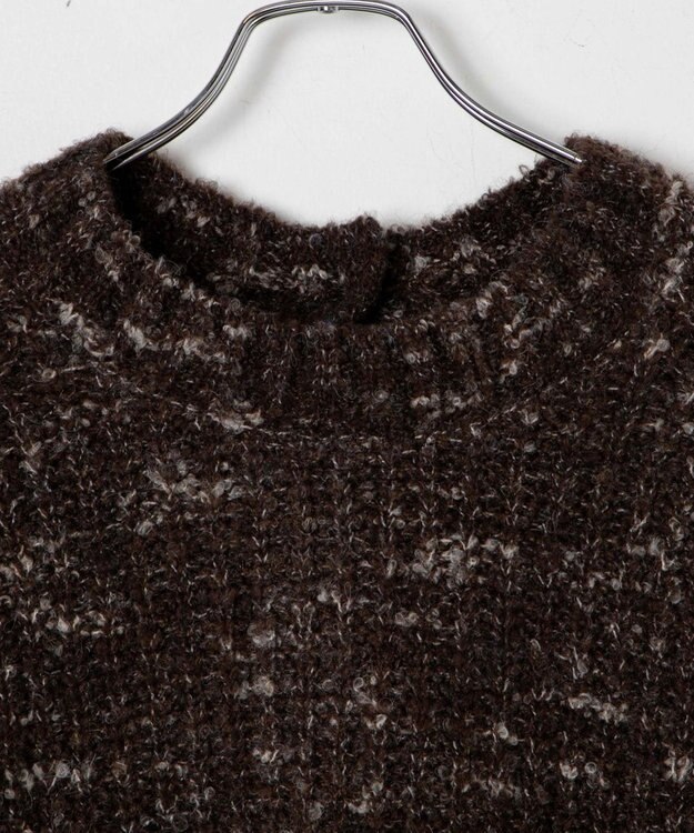 WEGO ミックスブークレ2WAYカーディガン ブラウン