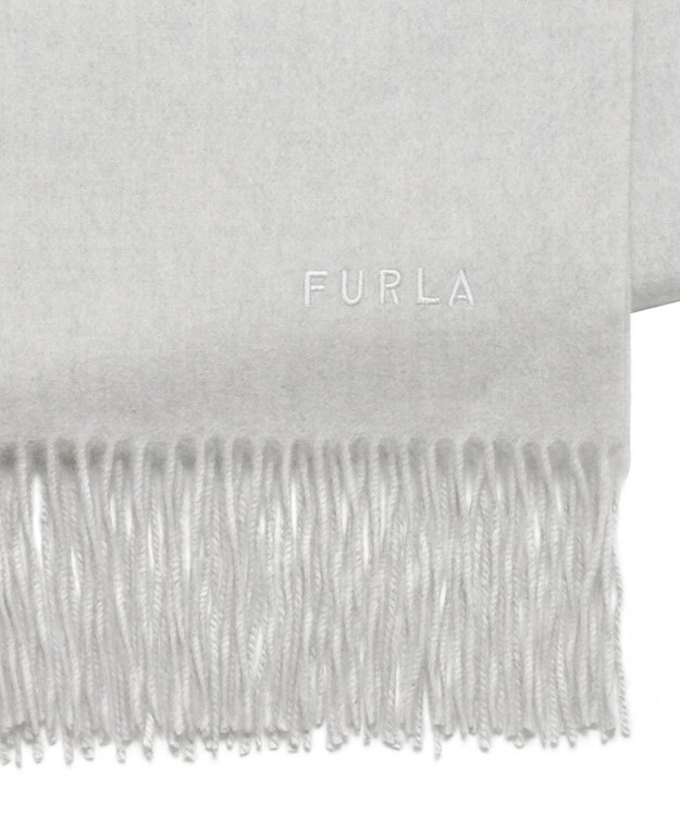 MOONBAT 【洗えるカシミヤ/大人百花1月号掲載】FURLA カシミヤ100%超大判無地 ストールマフラー／幅70cm ライトグレー