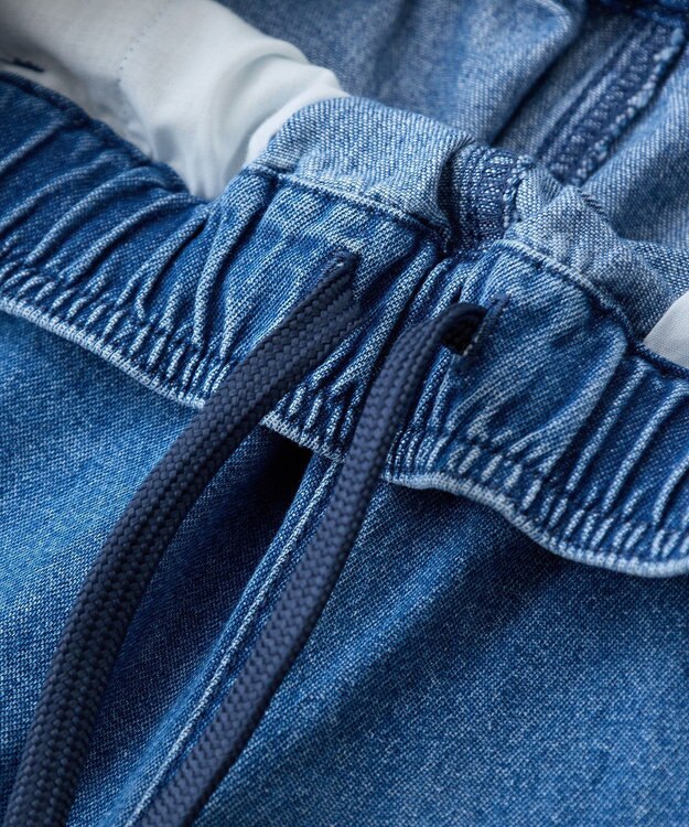 Green Parks ・ＤＯＵＢＬＥ　ＦＬＡＧＳリボン刺繍ポケットデニ Light Indigo