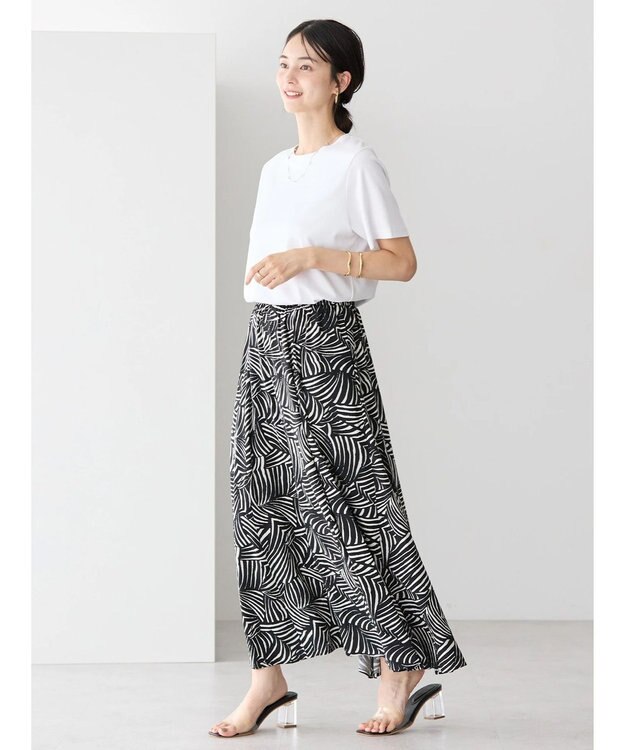 AMERICAN HOLIC キレイＣＯＴＴＯＮクルーネックカットプルオーバー Off White