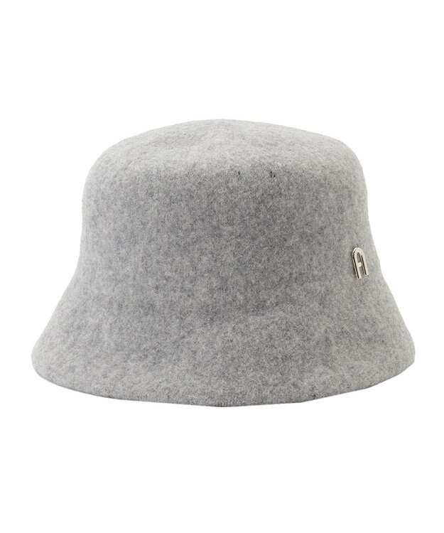 MOONBAT FURLA(フルラ)ロゴ付き バスクハット 帽子 UVカット サイズ調整 グレー