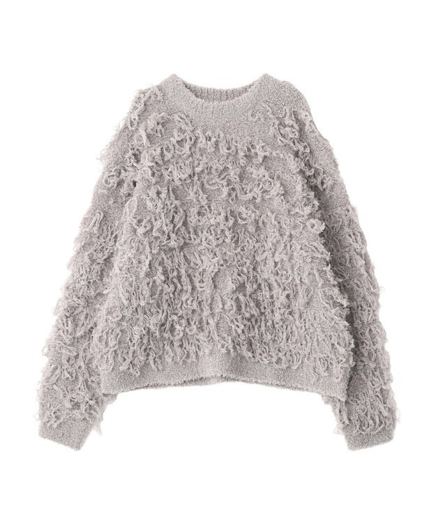 CRAFT STANDARD BOUTIQUE ループ編みニットプルオーバー Gray