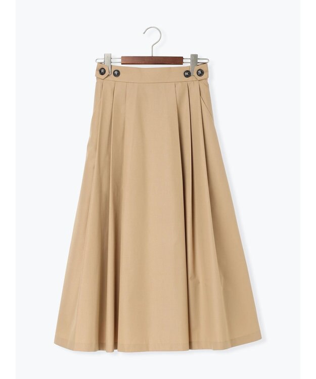 Te chichi タイプライタータックフレアスカート ベージュ