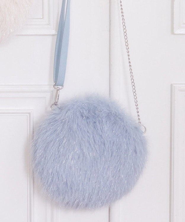 earth music&ecology ファーラウンドバッグ Light Blue