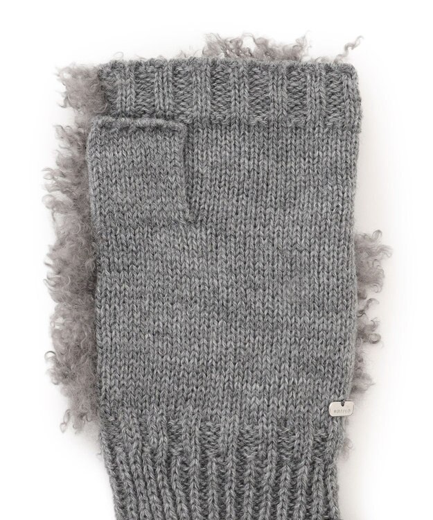 UNFILO フェイクファー グローブ グレーシャギー