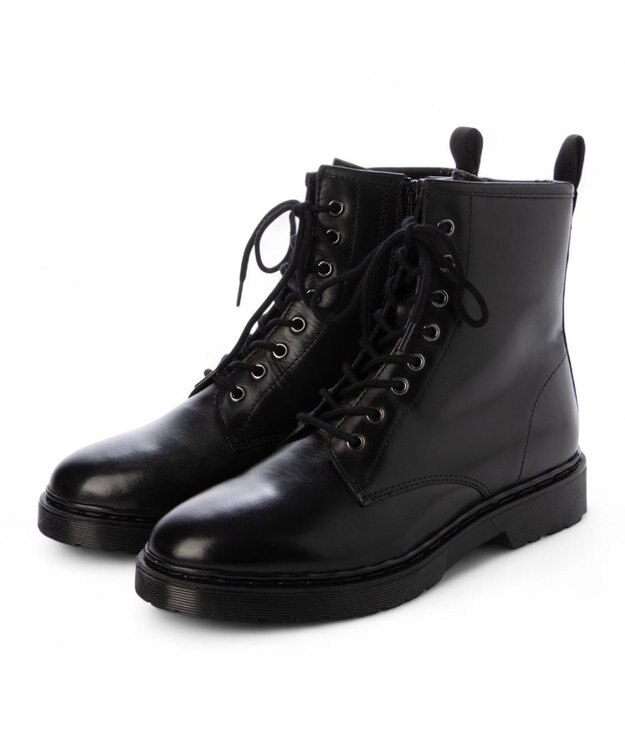 ing <ing>【WEB限定】レースアップショートブーツ ブラック