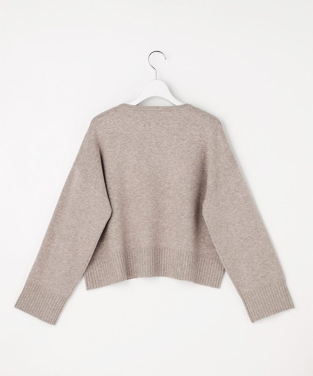 ANY SIS リブポイント ニット ベージュ