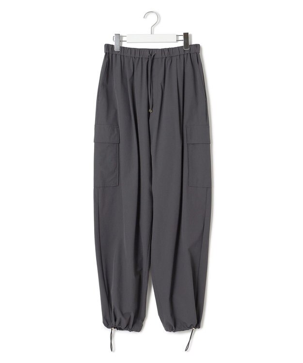 23区 S 【撥水加工/洗える】ナイロン2WAYストレッチ パラシュート パンツ グレー系
