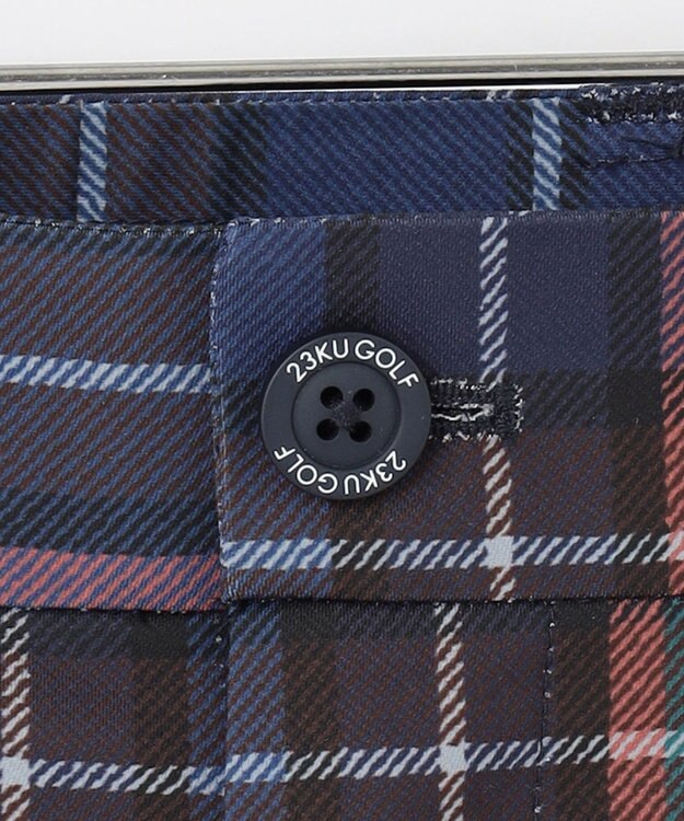 23区GOLF 【MEN】ＴＥＸＢＲＩＤ チェック柄  べーシックシルエットパンツ ネイビー系3