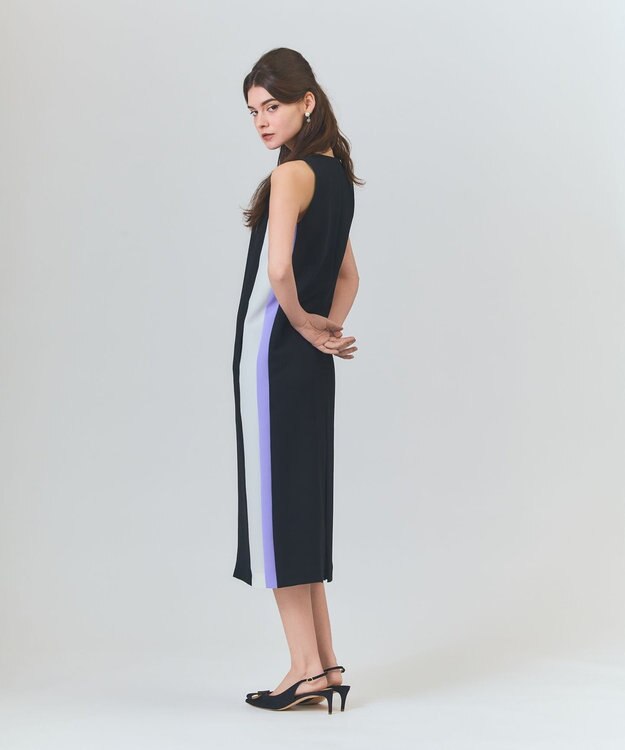 GRACE CONTINENTAL ケープレイヤードドレス ブラック