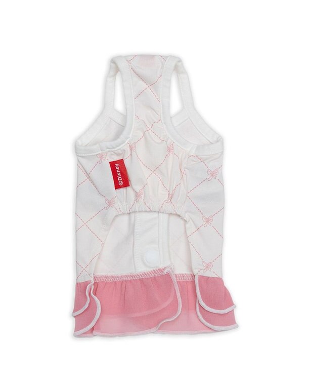 PET PARADISE ディズニー ミニーマウス 接触冷感 背中開き キャミソール 小型犬 ホワイト×ピンク