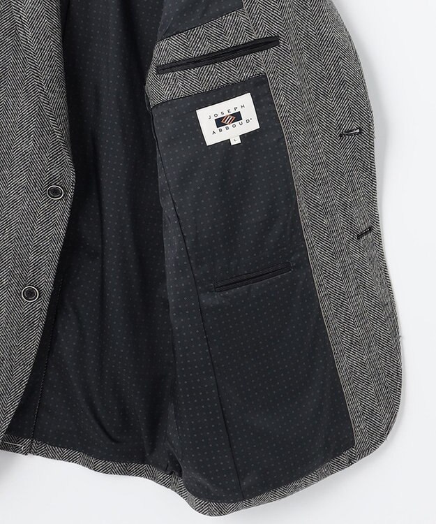 JOSEPH ABBOUD 【リラックスサイズ】ラムウールツィード ジャケット グレー系7