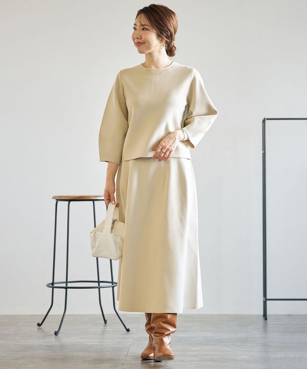 UNFILO 【STORY×UNFILO】フォルムニット セットアップ ベージュ