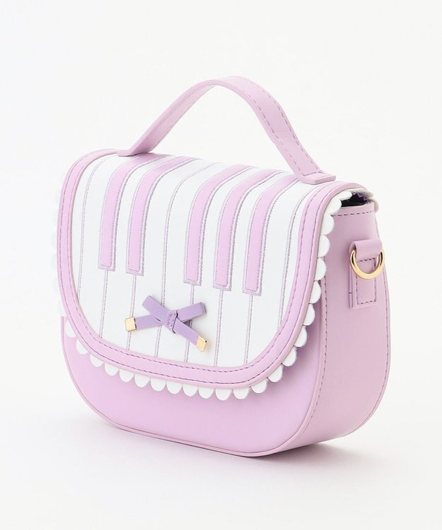 ANY KIDS 鍵盤モチーフ2WAYバッグ ラベンダー