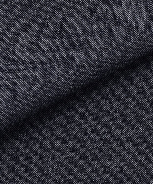 J.PRESS LADIES S リネンバイオシャンブレー ブラウス ネイビー系