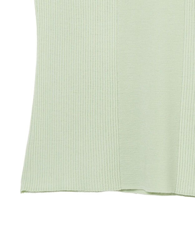 JOSEPH 【洗える】ファインリブメリノ　ショートスリーブニット Matcha