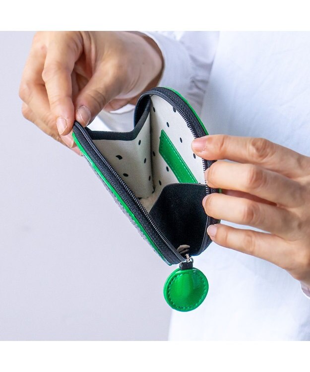 tsumori chisato CARRY グリッターフラワー コインケース 小銭入れ ブラック