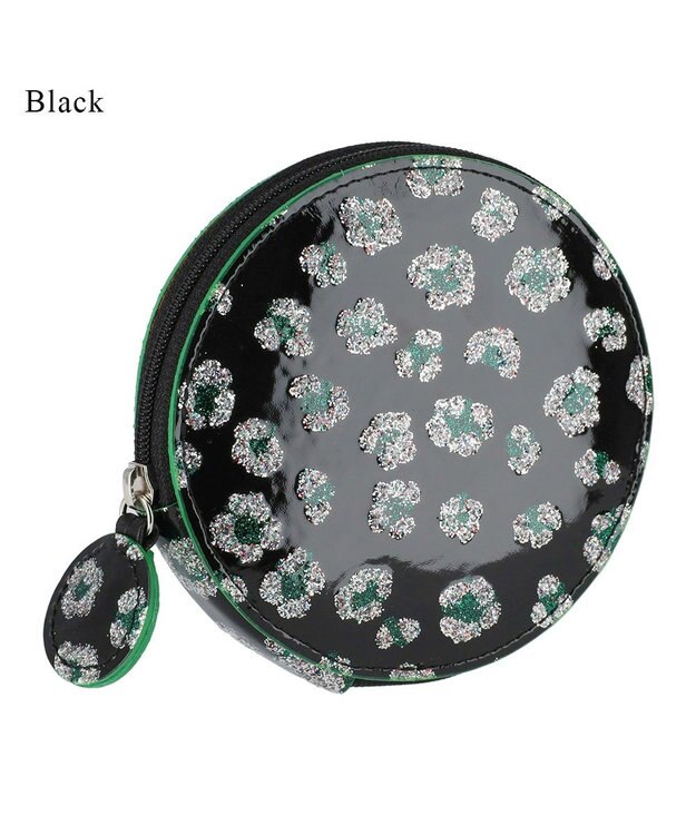 tsumori chisato CARRY グリッターフラワー コインケース 小銭入れ ブラック