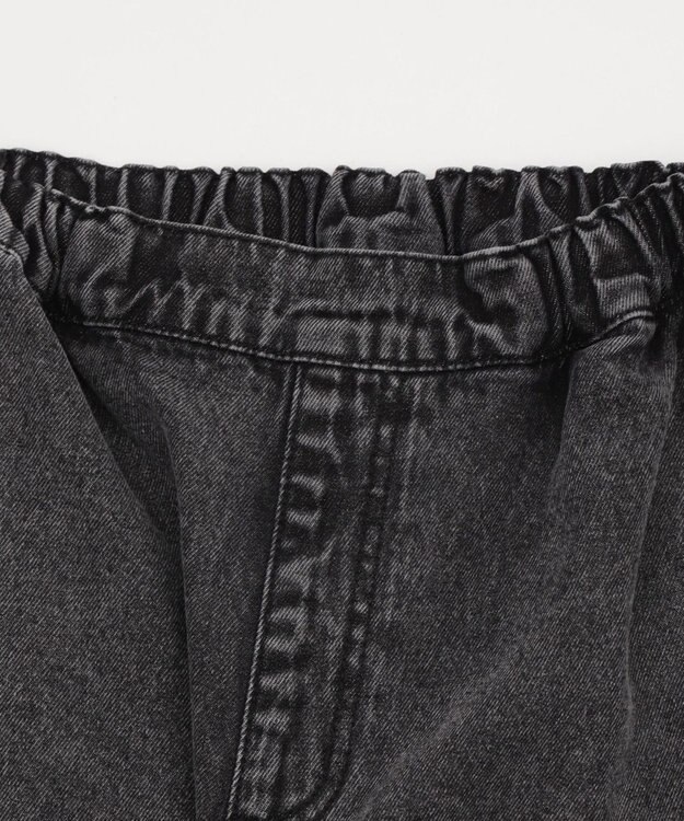 WEGO 【KIDS/150cm/160cm/ウエストゴム】デニムイージーカーゴパンツ（JUNIOR） デニムブラックソノタ