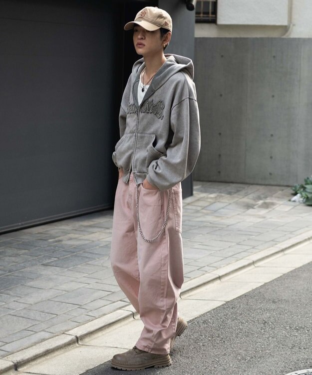 WEGO チェーン付きバルーンパンツ ピンク